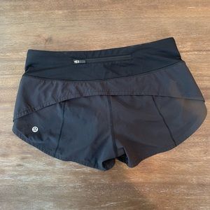 WORN ONCE Lululemon speed up 2.5” shorts